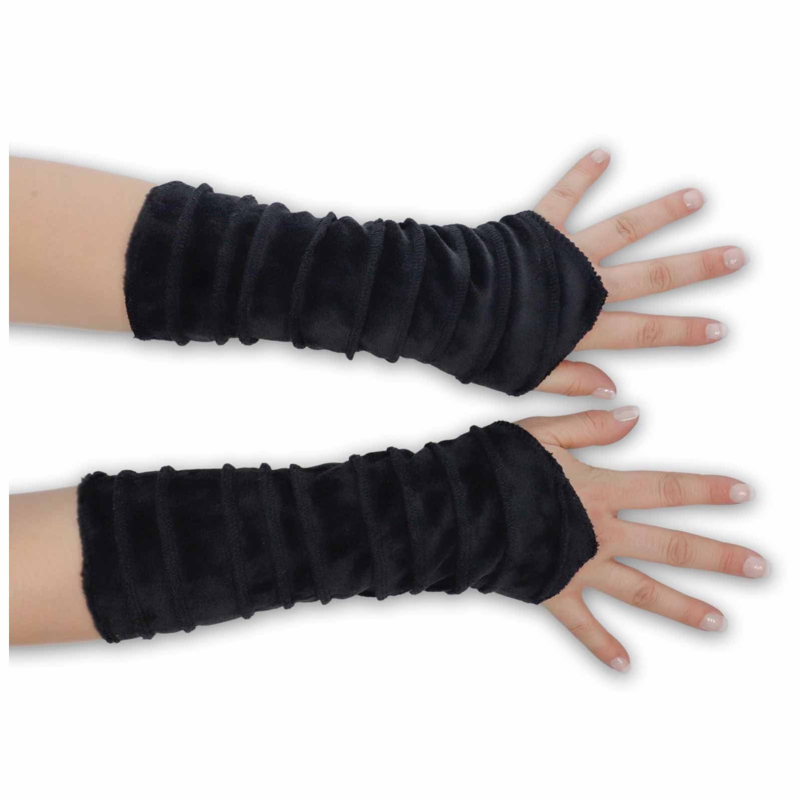 KUNST UND MAGIE Armstulpen Kunst und Magie Samt Armstulpen Stulpen Handwärmer Handschuhe