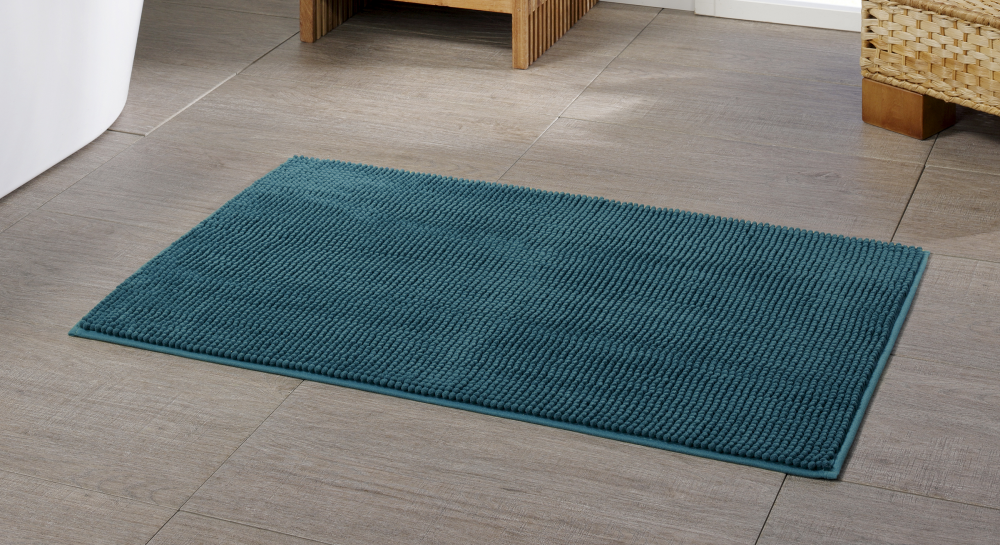 Duschvorlage Chenille petrol