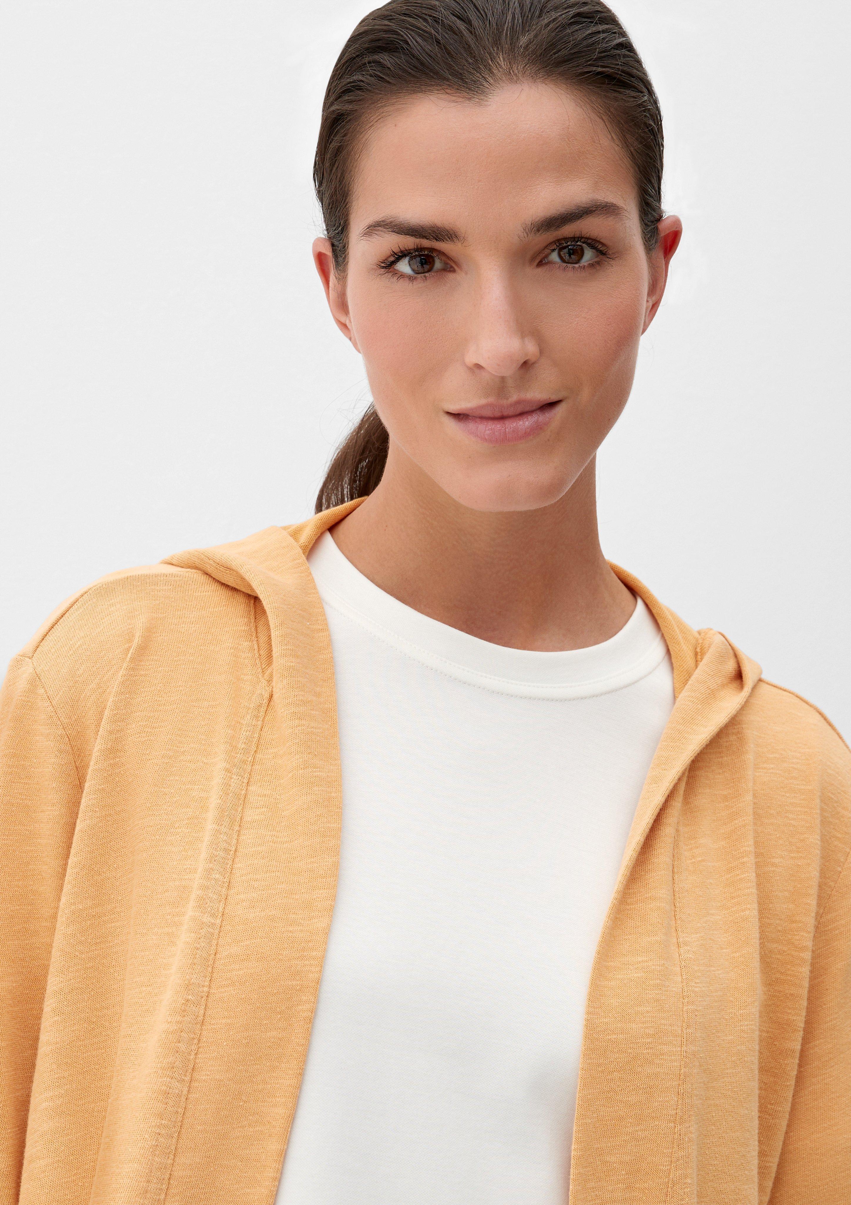 Long-Cardigan mit Kapuze  2127681-1770
