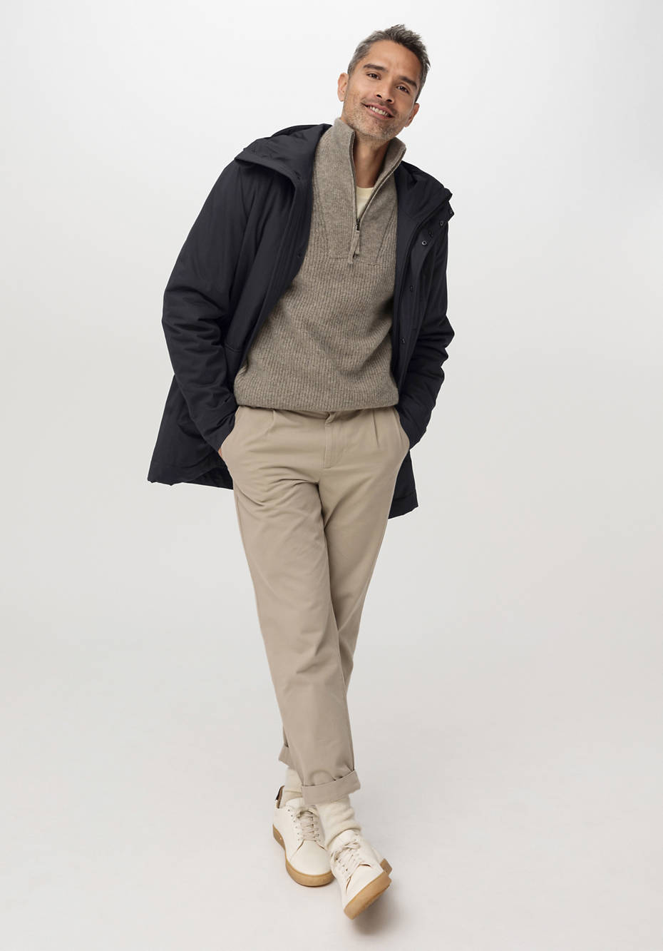 Nature Shell Parka mit Schurwoll-Hanf-Wattierung