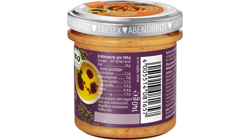 Tartex Linsen Liebe Belugalinse Balsamico 140 g