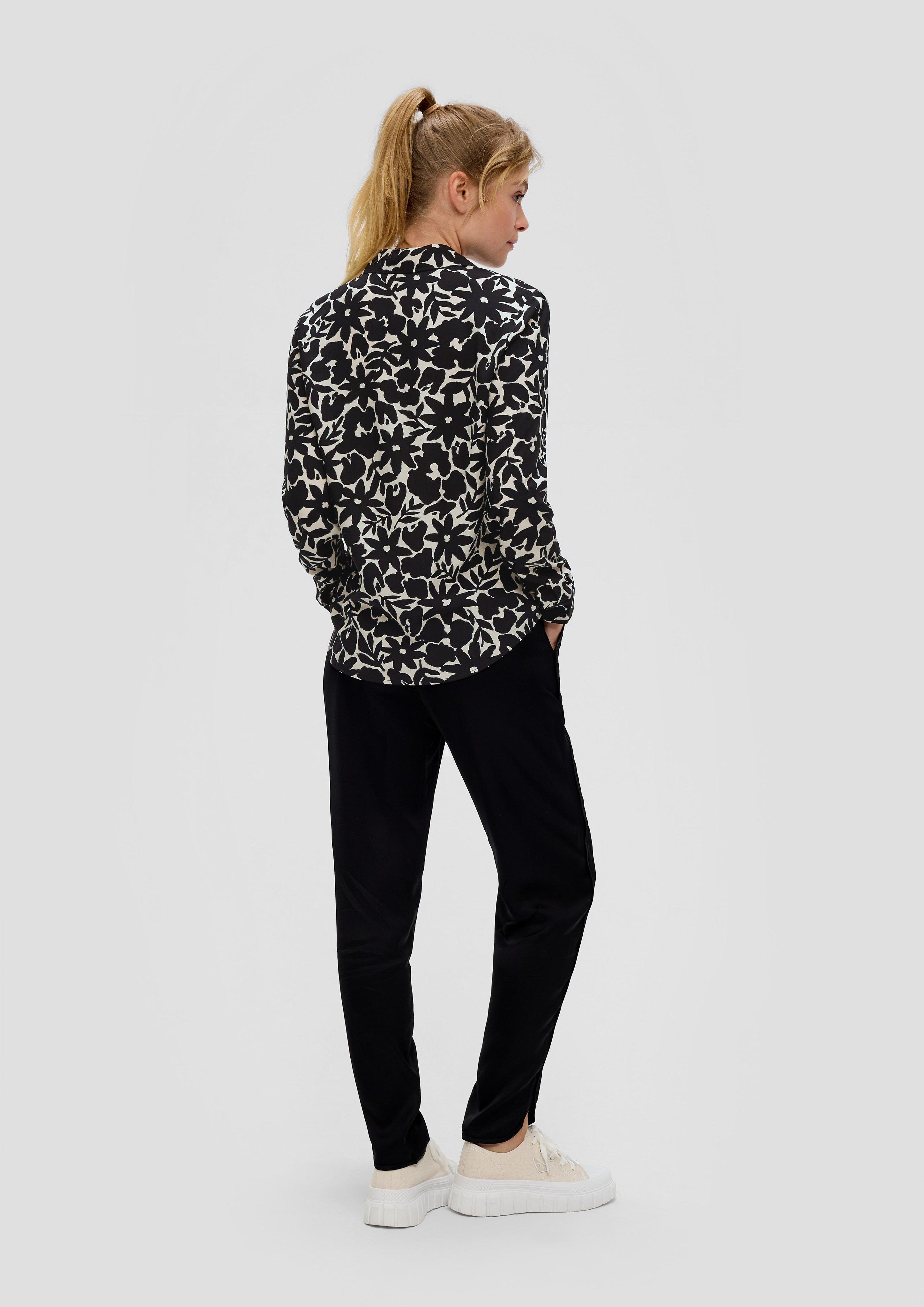 Gemusterte Bluse aus Viskose  2142216-99A5