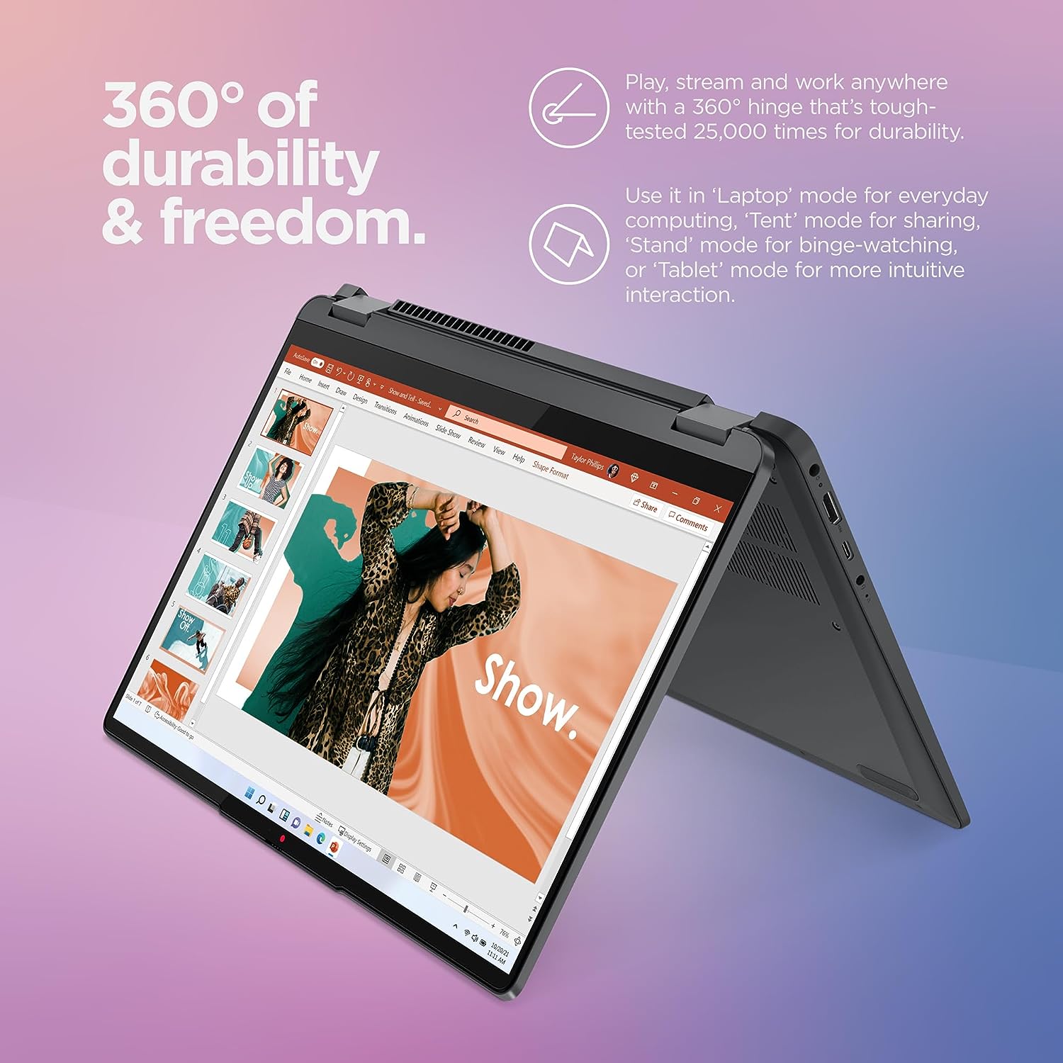 Lenovo IdeaPad Flex 5i - (2023) - Everyday Notebook - 2-in-1 Laptop Computer - Windows 11-14