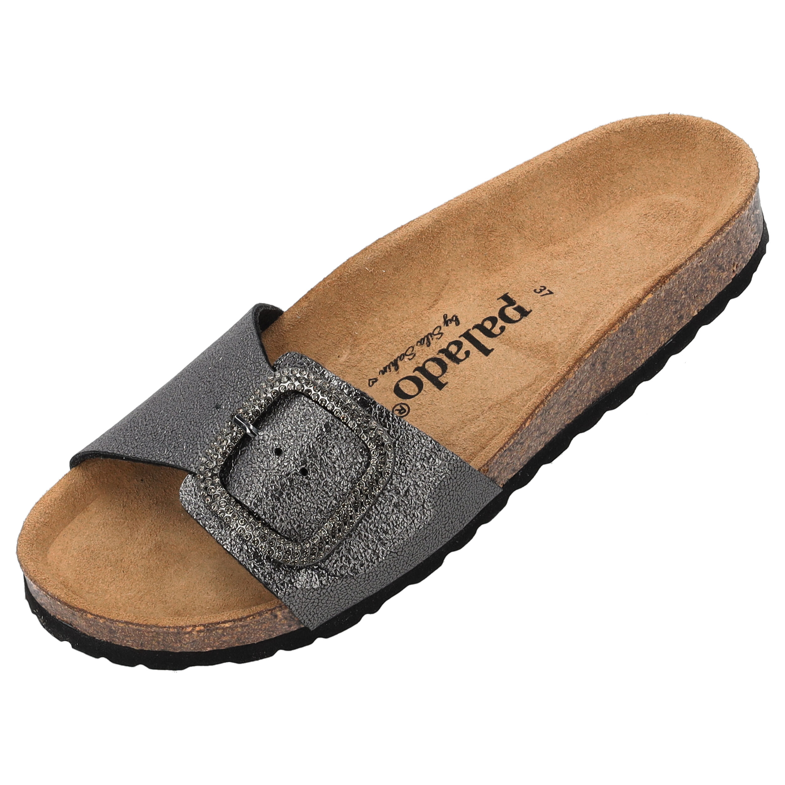 Palado Malta BX by Sila Sahin, Pantoletten, Damen, Silber Metallic