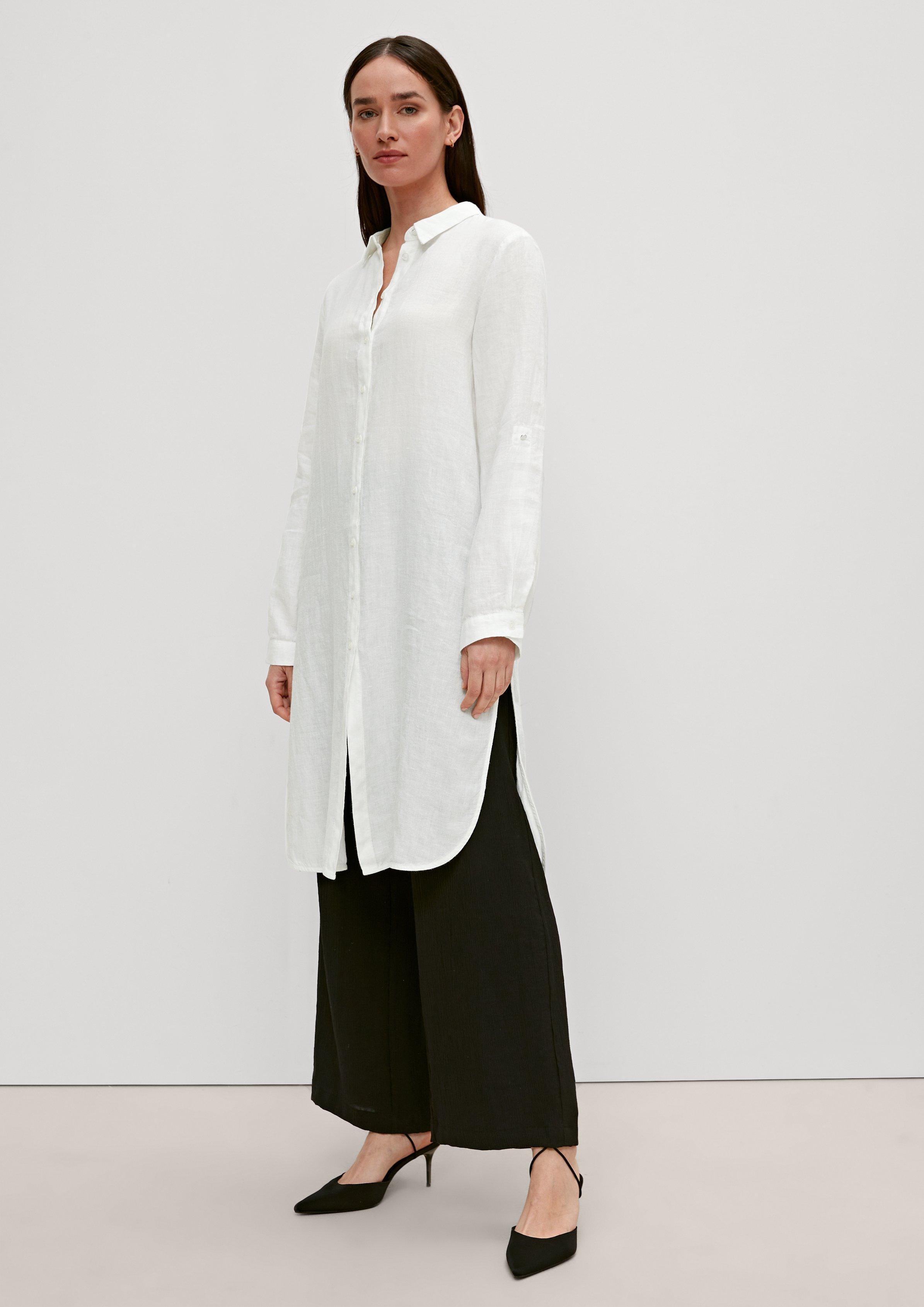 Blusenkleid aus Leinen - weiß