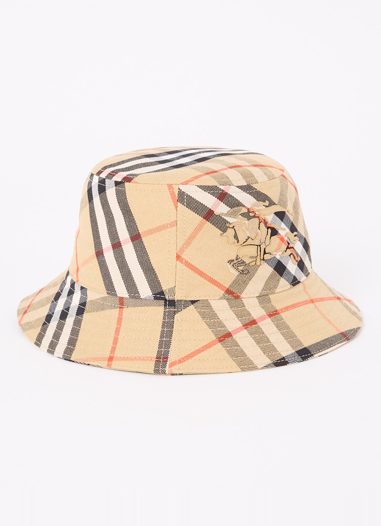 Cappello a secchiello a quadri Burberry