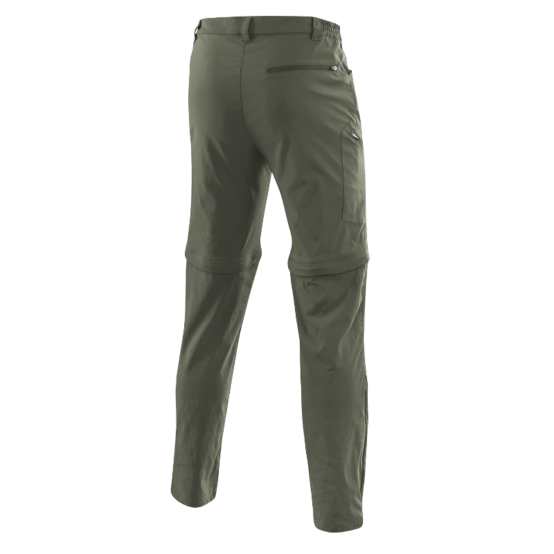 Löffler olivgrüne Zip-Off-Wanderhose