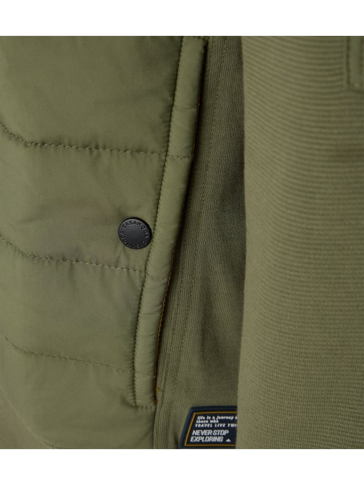 CASAMODA Sweatjacke in Grün günstig kaufen