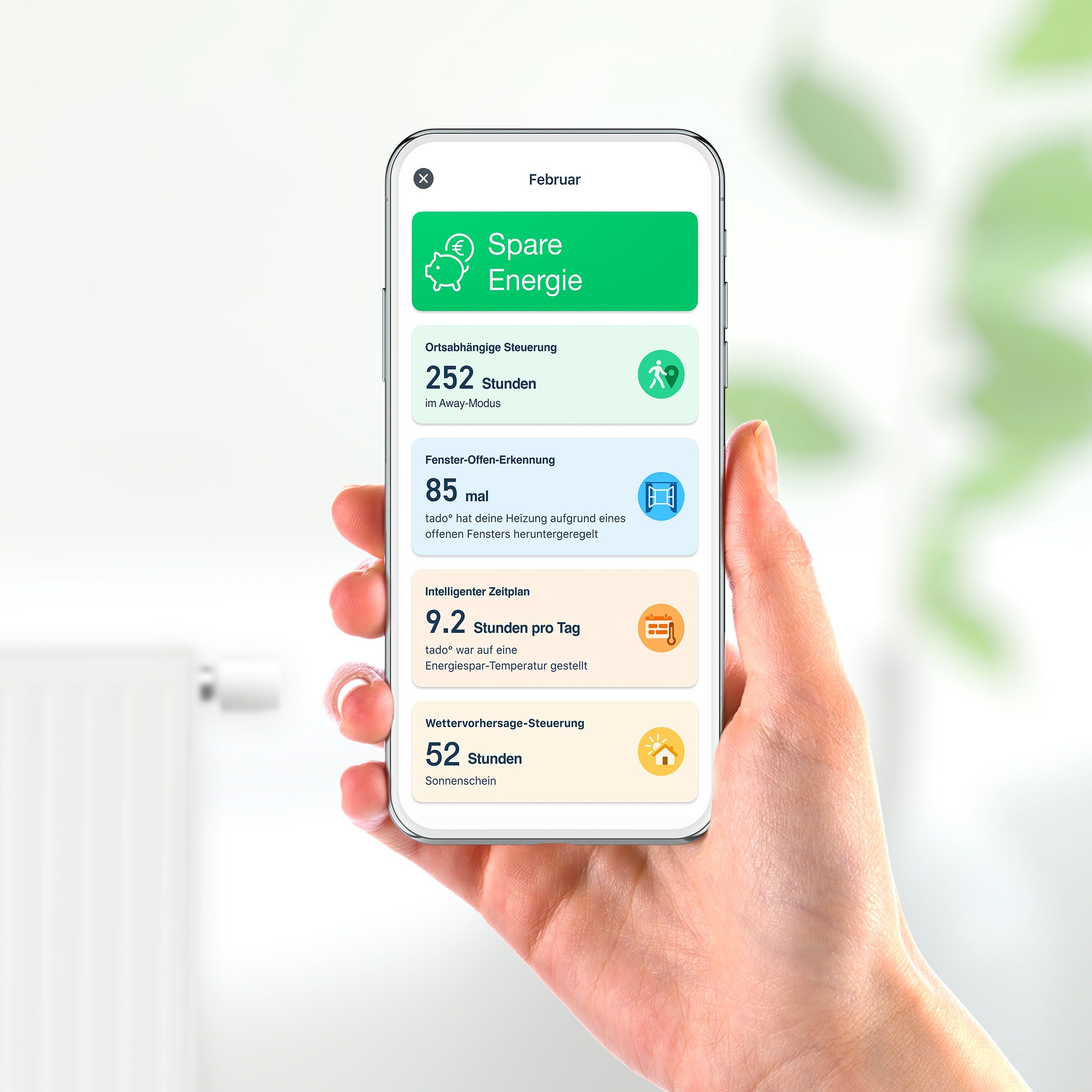 Tado Heizkörperthermostat Smartes Heizkörper-Thermostat - Zusatzprodukt zur Einzelraumsteuerung, (1 St)
