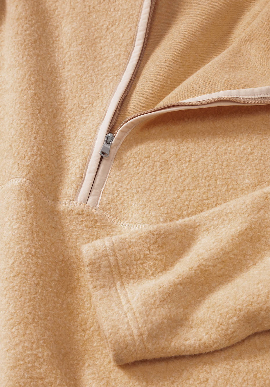 Fleece-Hoodie aus reiner Bio-Baumwolle