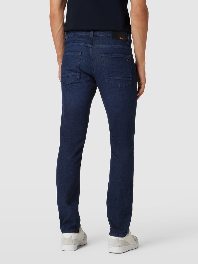 Jeans im 5-Pocket-Design Modell 'Deleware' in dunkelblau