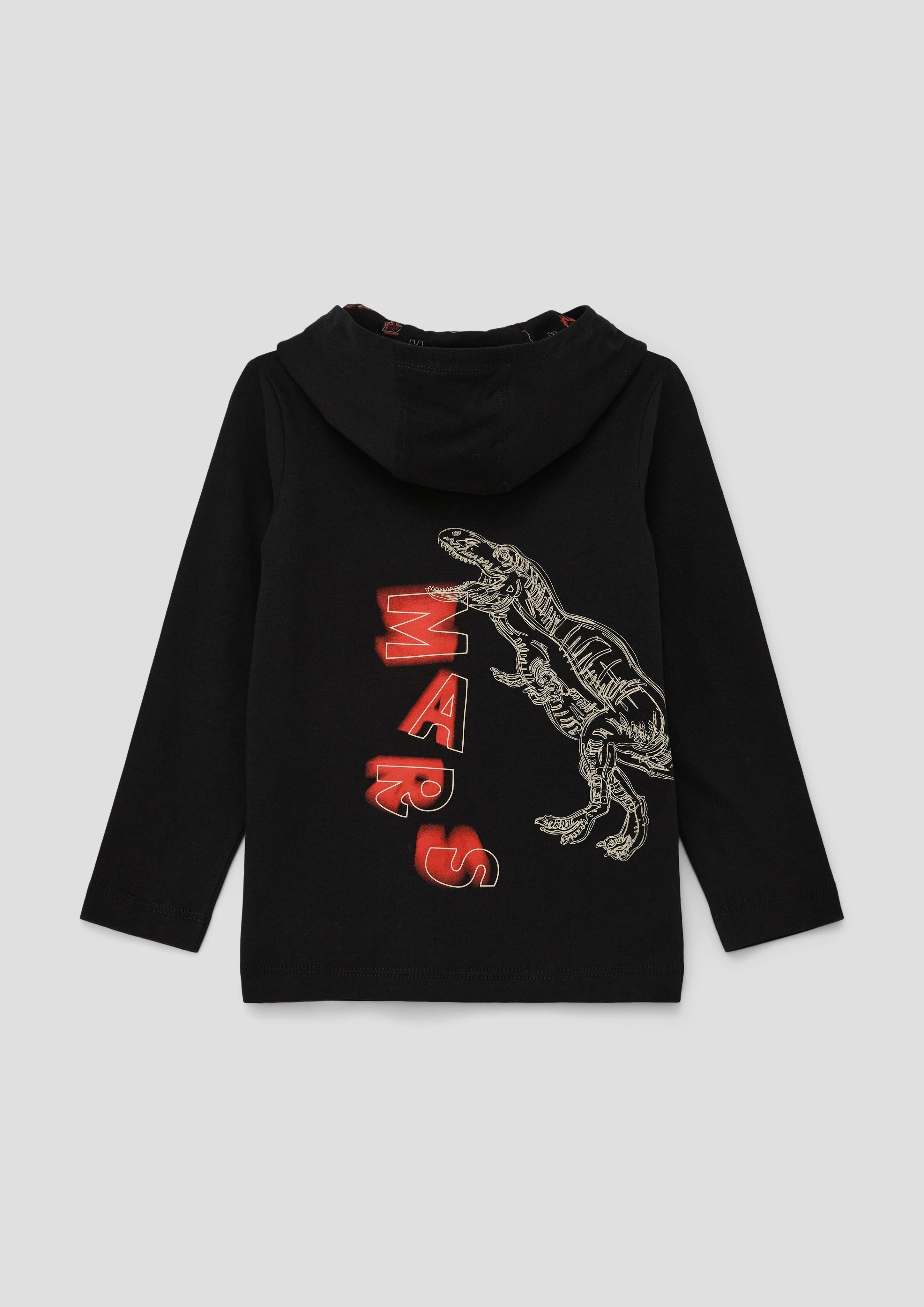 Longsleeve mit gefütterter Kapuze  2137503-9999