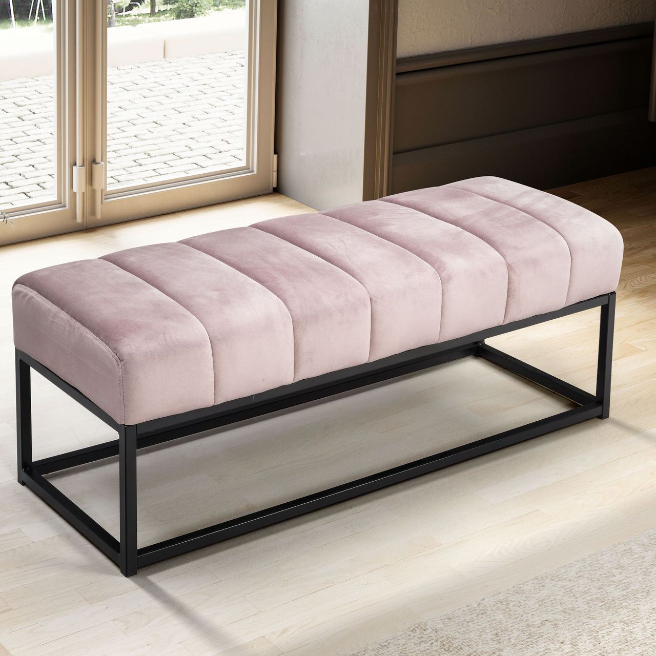 Wohnling Sitzbank Samt 108 cm