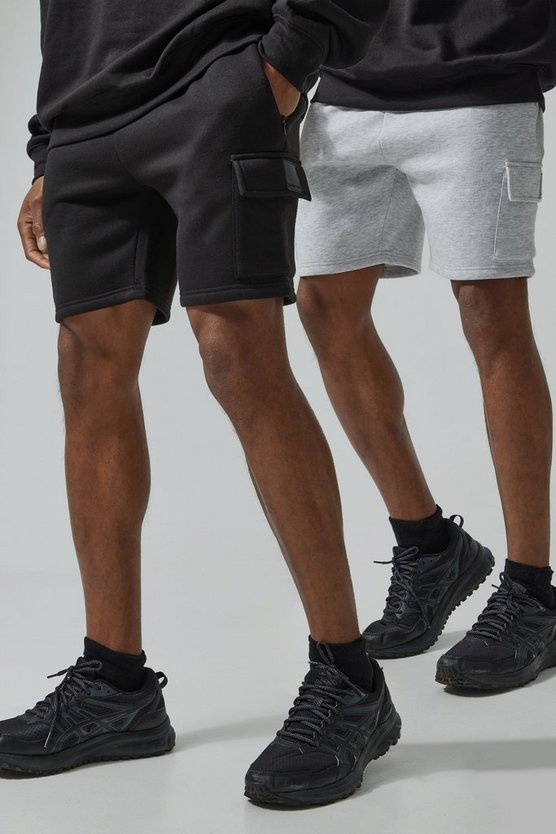2er-Pack Man Active Cargo-Shorts