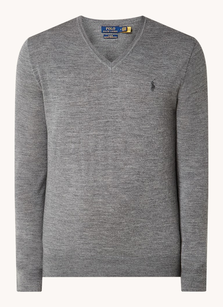 Ralph Lauren Fine-knit wool pullover with logo