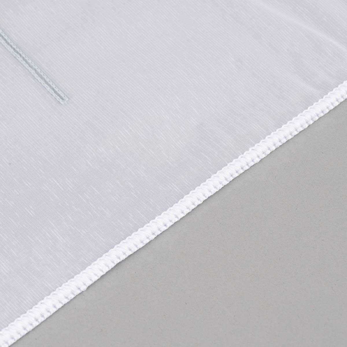 Meterware Gardinenstoff Gardinenstores Stickerei Voile Blätter Bäumchen raumho, SCHÖNER LEBEN., leicht perforiert, Stickerei/Stickstoff, bestickt, mit Bleiband, pflegeleicht, überbreit