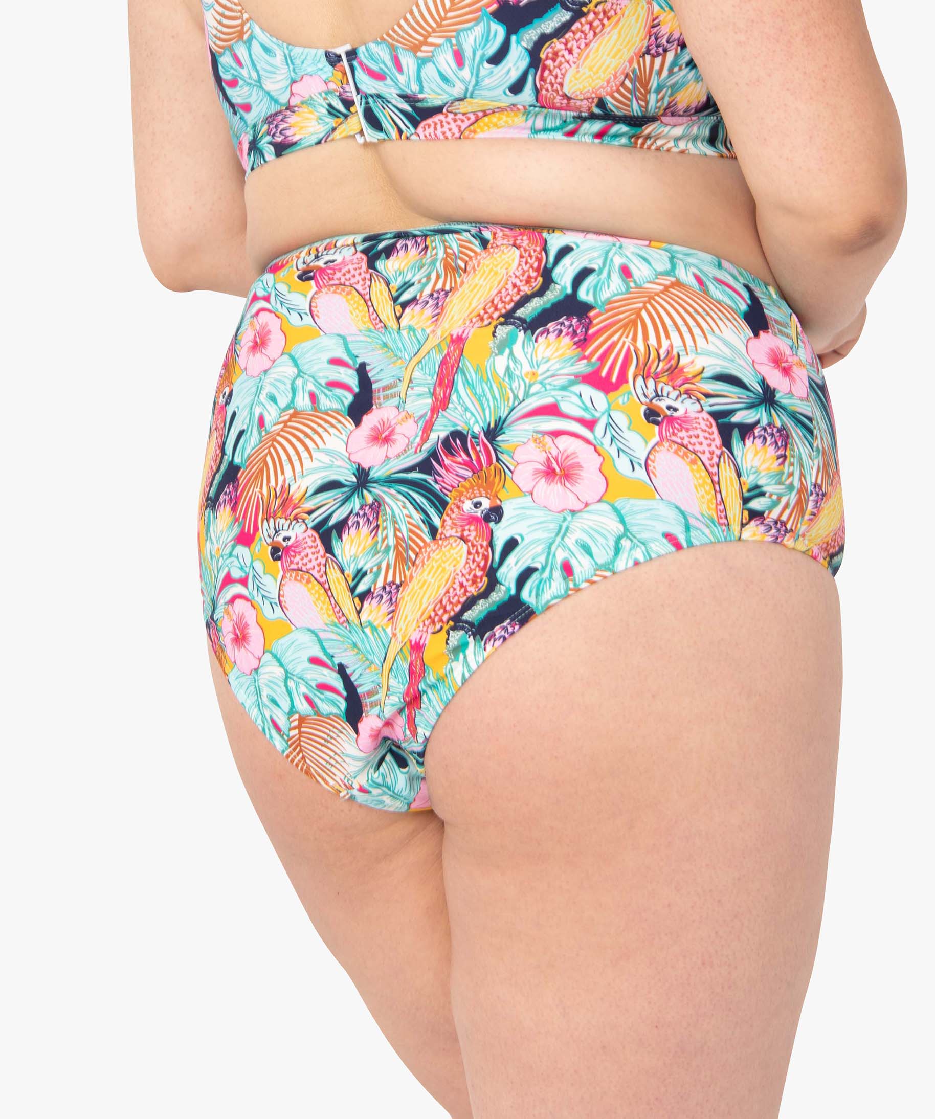 Bas de maillot de bain femme grande taille forme culotte à ... imprime | GEMO