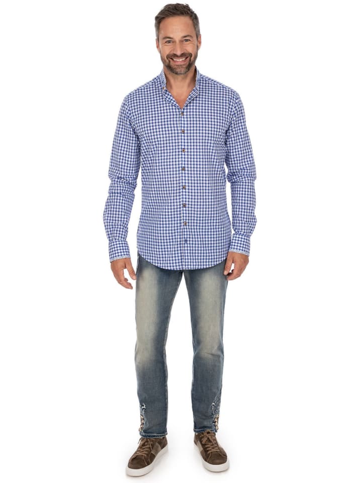 Spieth & Wensky Hemd NEPTUN in blau günstig kaufen