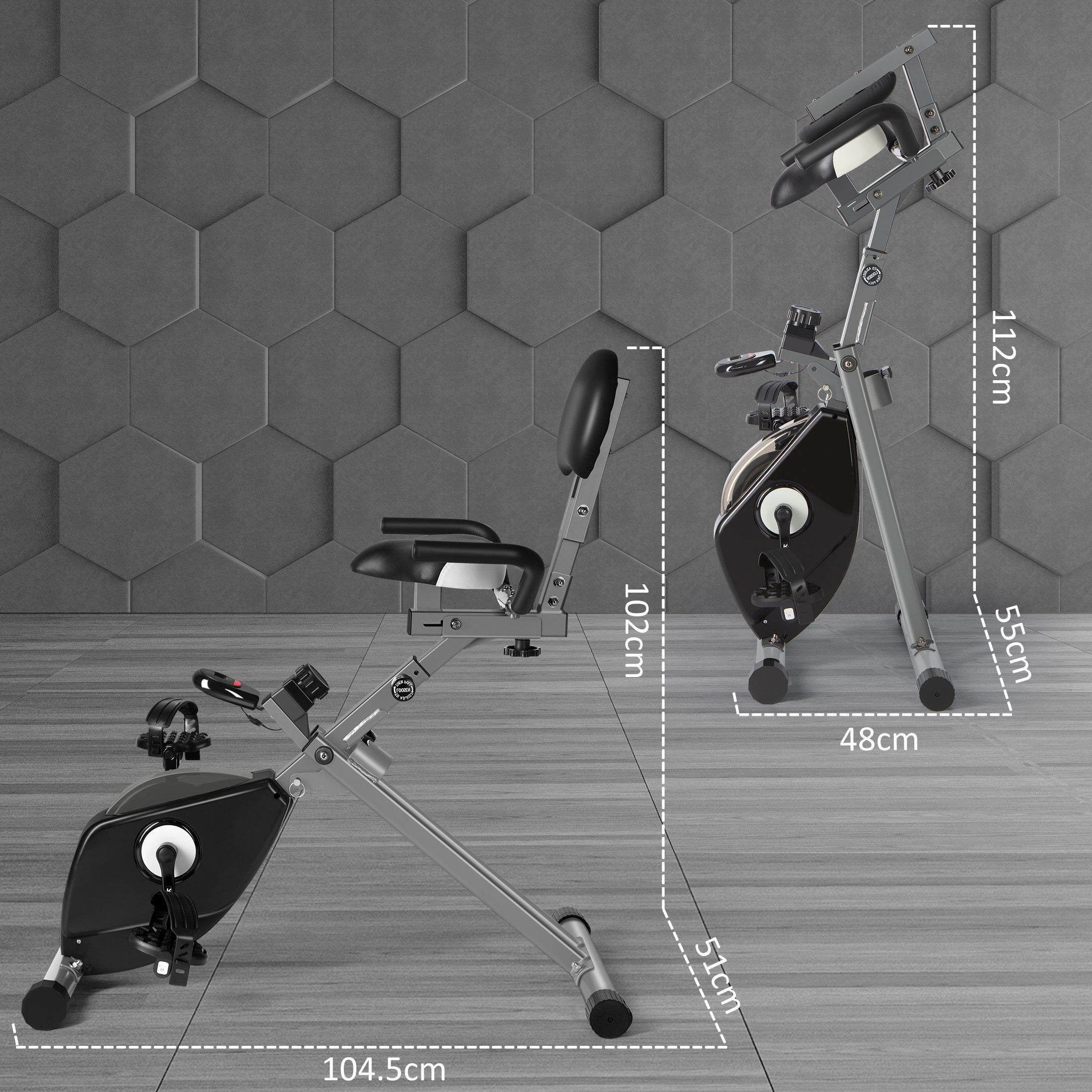 Zoomyo Heimtrainer Liegeheimtrainer, mit tiefem Einstieg ideal für Senioren, für gelenkschonendes Training im Halbliegen