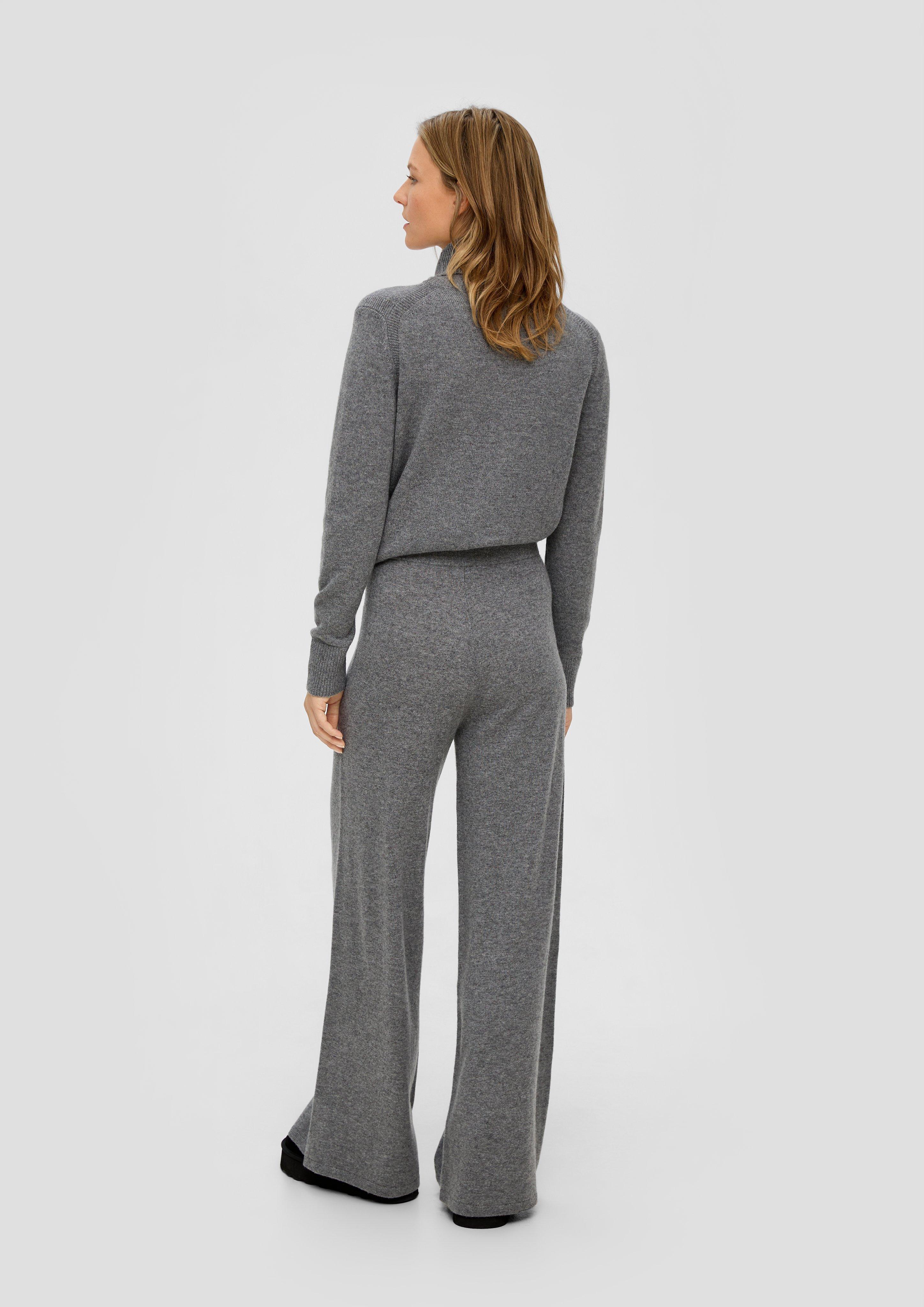 Wide Leg-Hose aus Merino-Kaschmir-Mix  2138045-9730