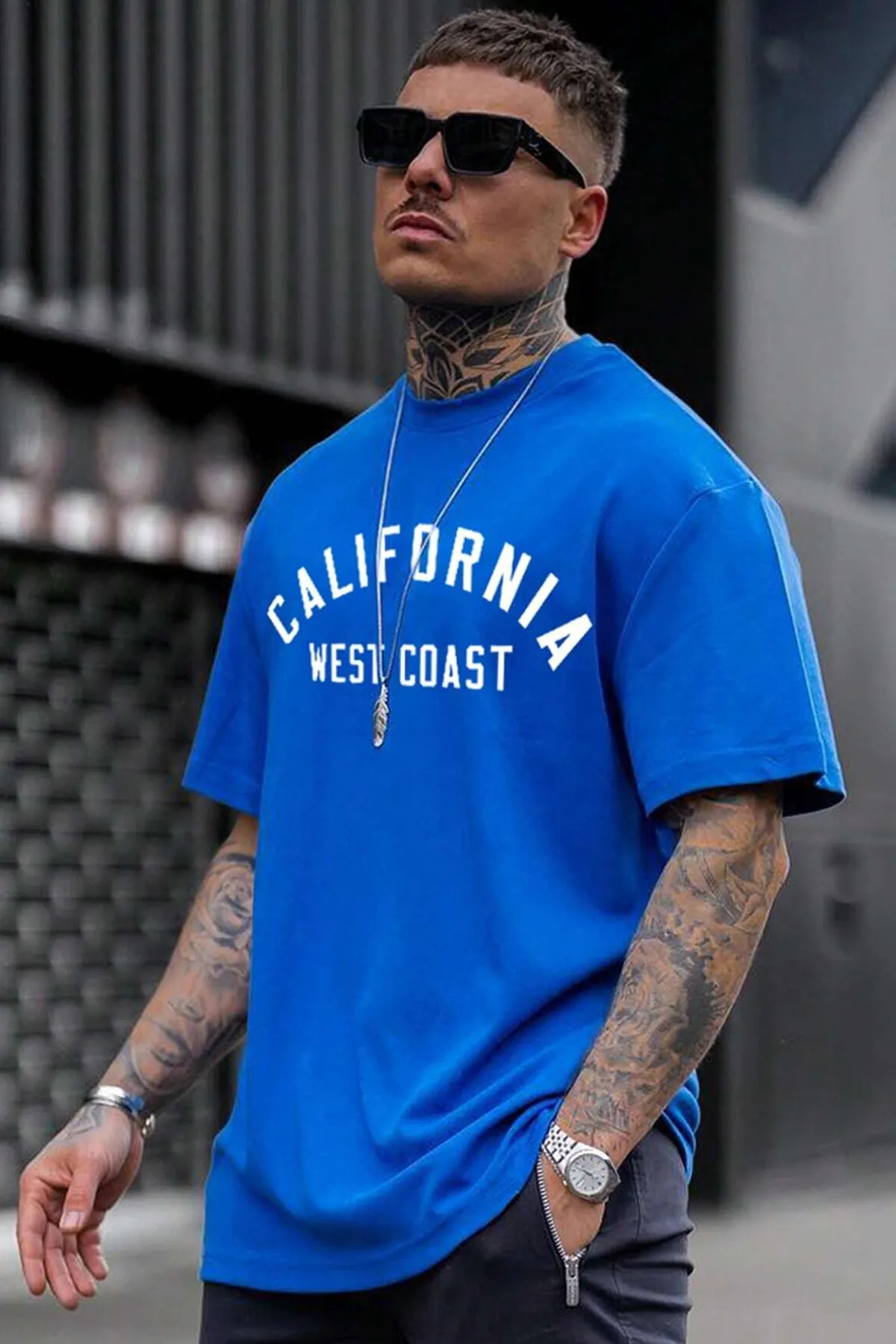 uyguntarz  T-Shirt - Blau - Regular Fit