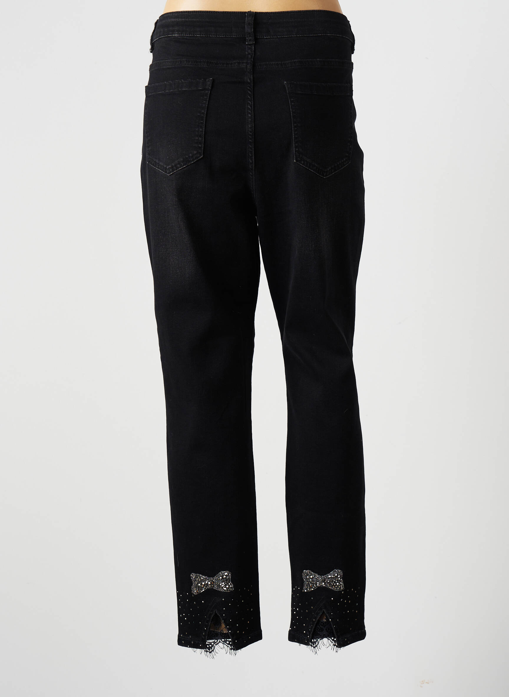 Frank Lyman Jeans Coupe Slim Femme couleur noir