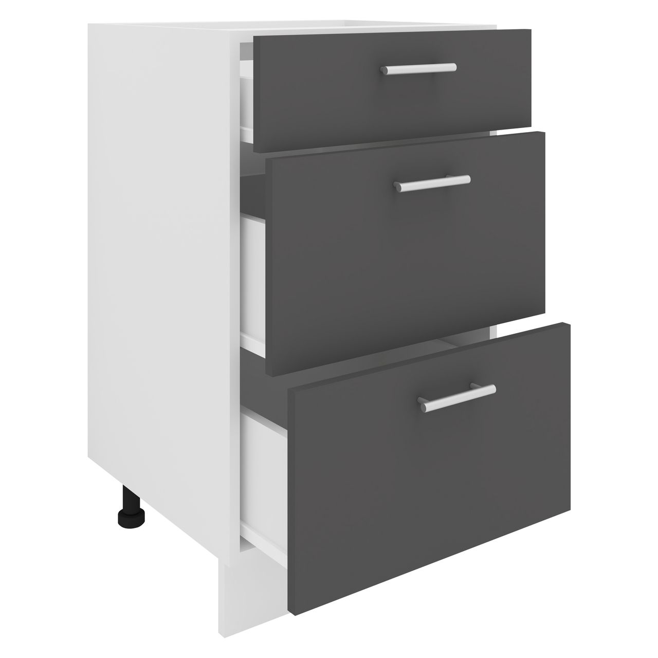VCM Küchenschrank Breite 50 cm Schublade Unterschrank Küche Küchenmöbel Esilo