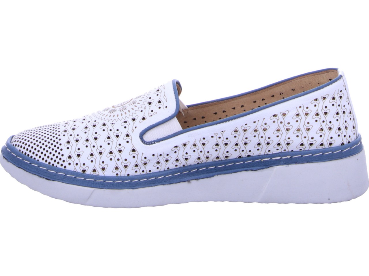 DIVERSE Sportliche Slipper weiss