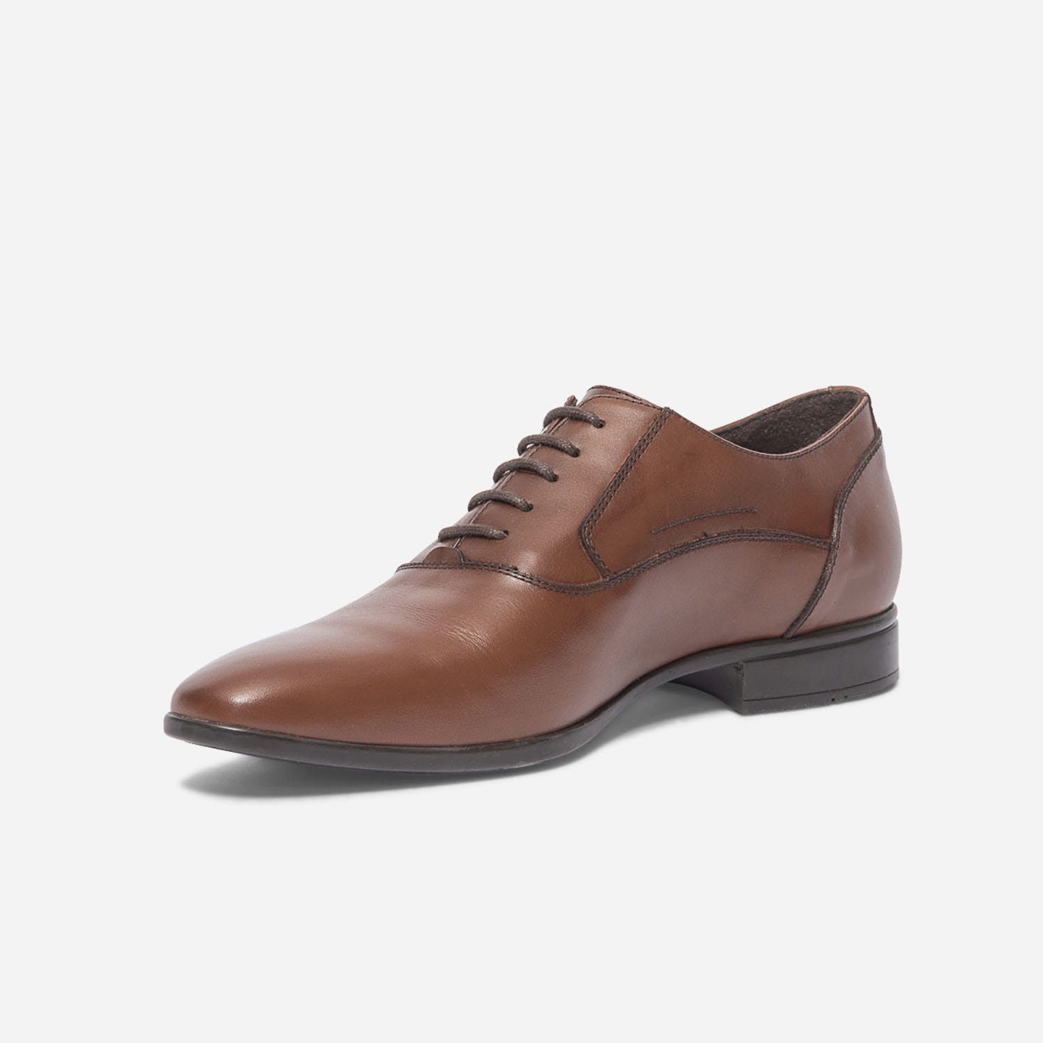 Richelieu cognac en cuir