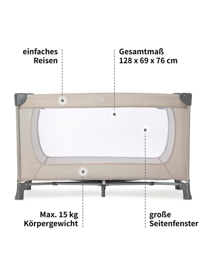 Hauck Reisebett Set Dream'n Play inkl. Reisebett Matratze in beige günstig kaufen onesize
