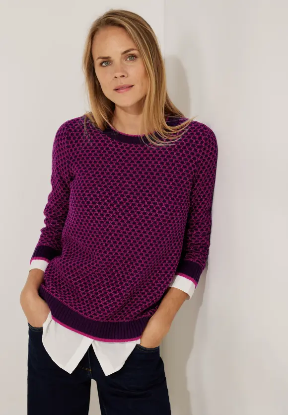 CECIL Two-Colored Strickpullover