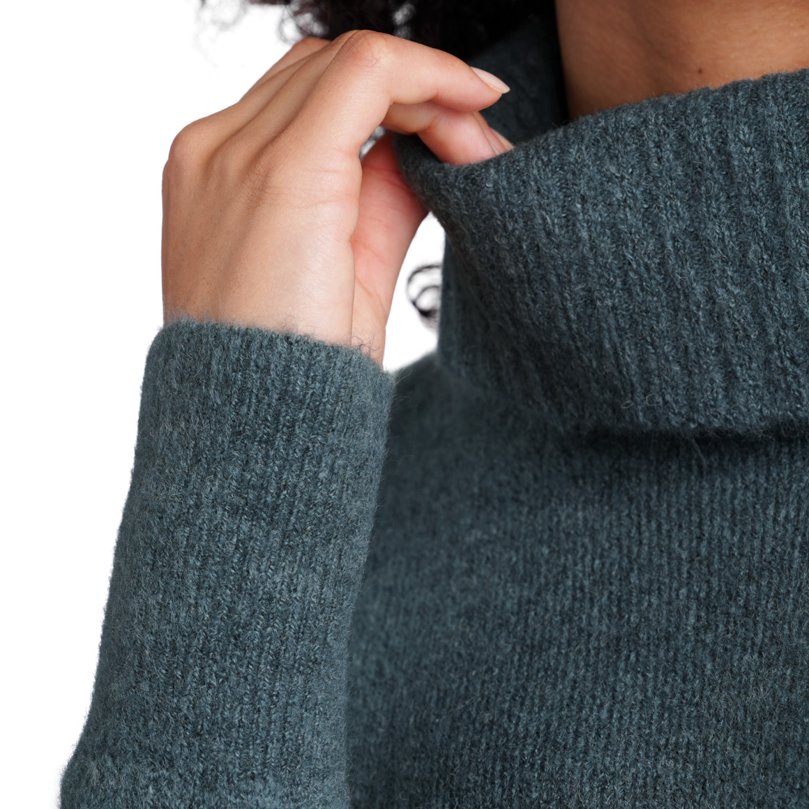 Damen Strickkleid mit Rollkragen