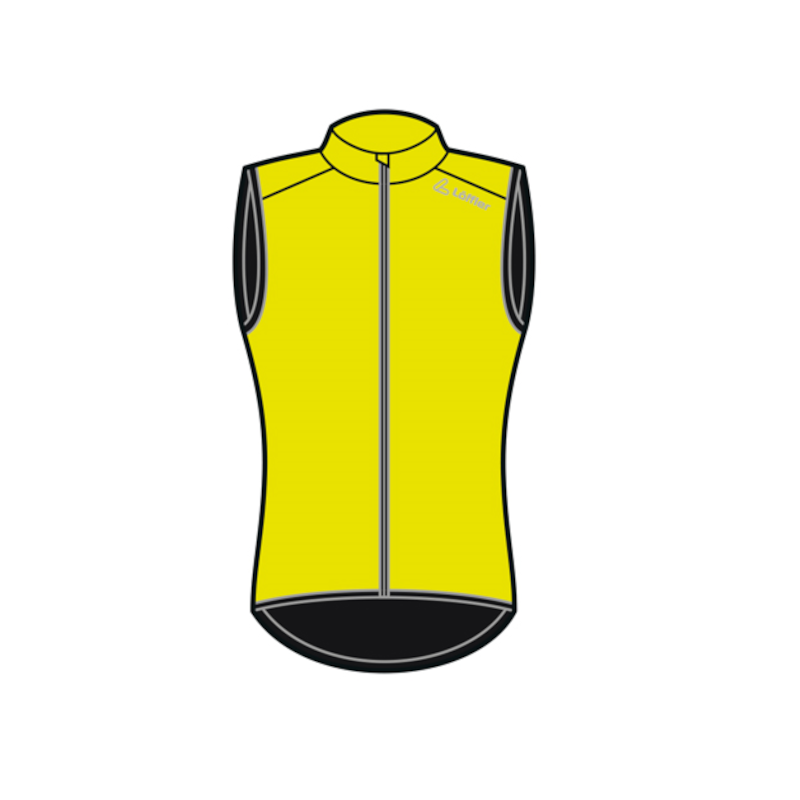 Löffler Windshell gelbe Herren-Fahrradweste