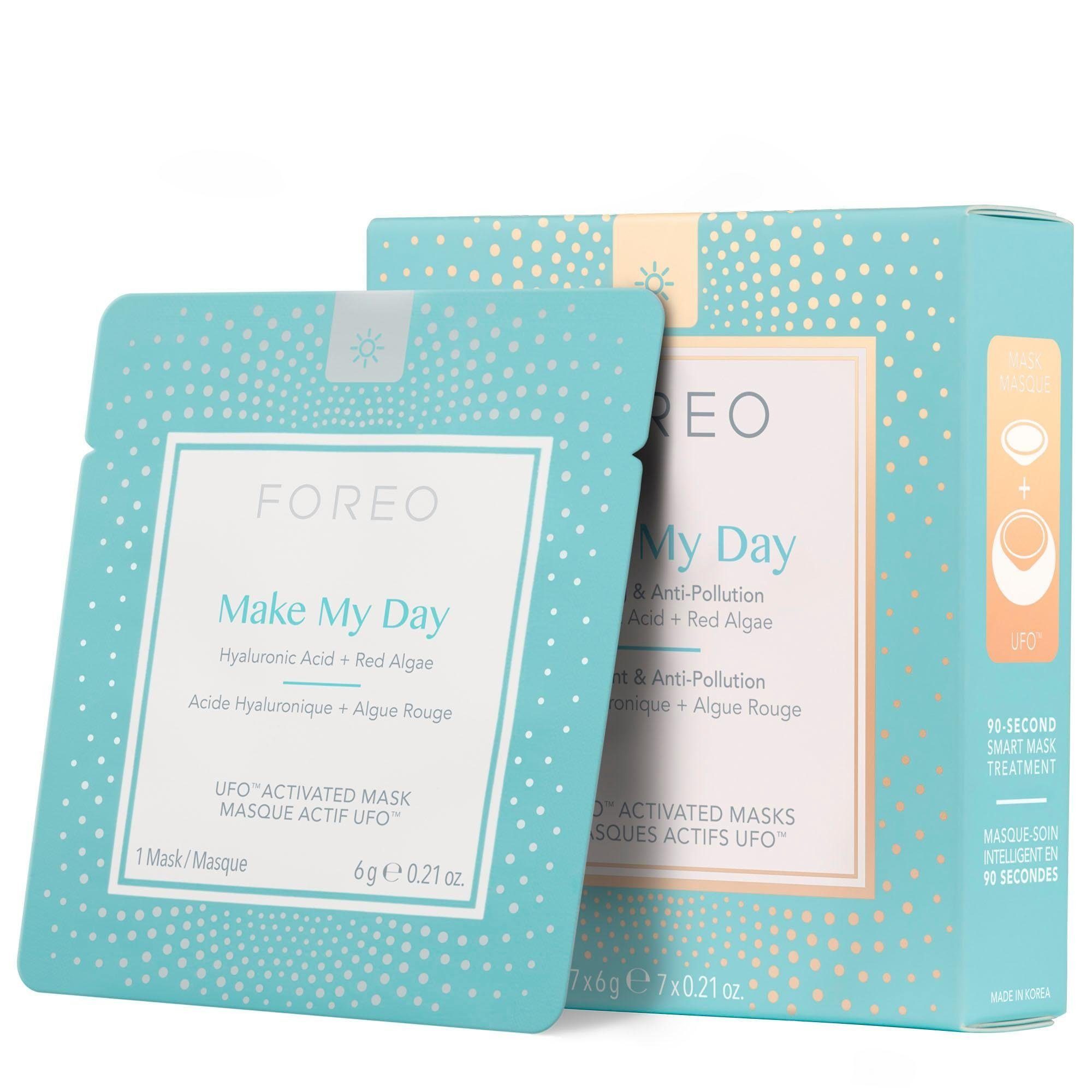 FOREO Tuchmaske Make My Day Packung, 7 x 6 g, kompatibel mit UFO & UFO mini