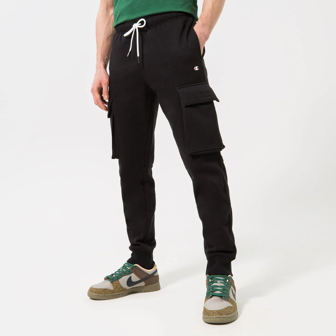 CHAMPION HOSE RIB CUFF CARGO PANT Schwarz