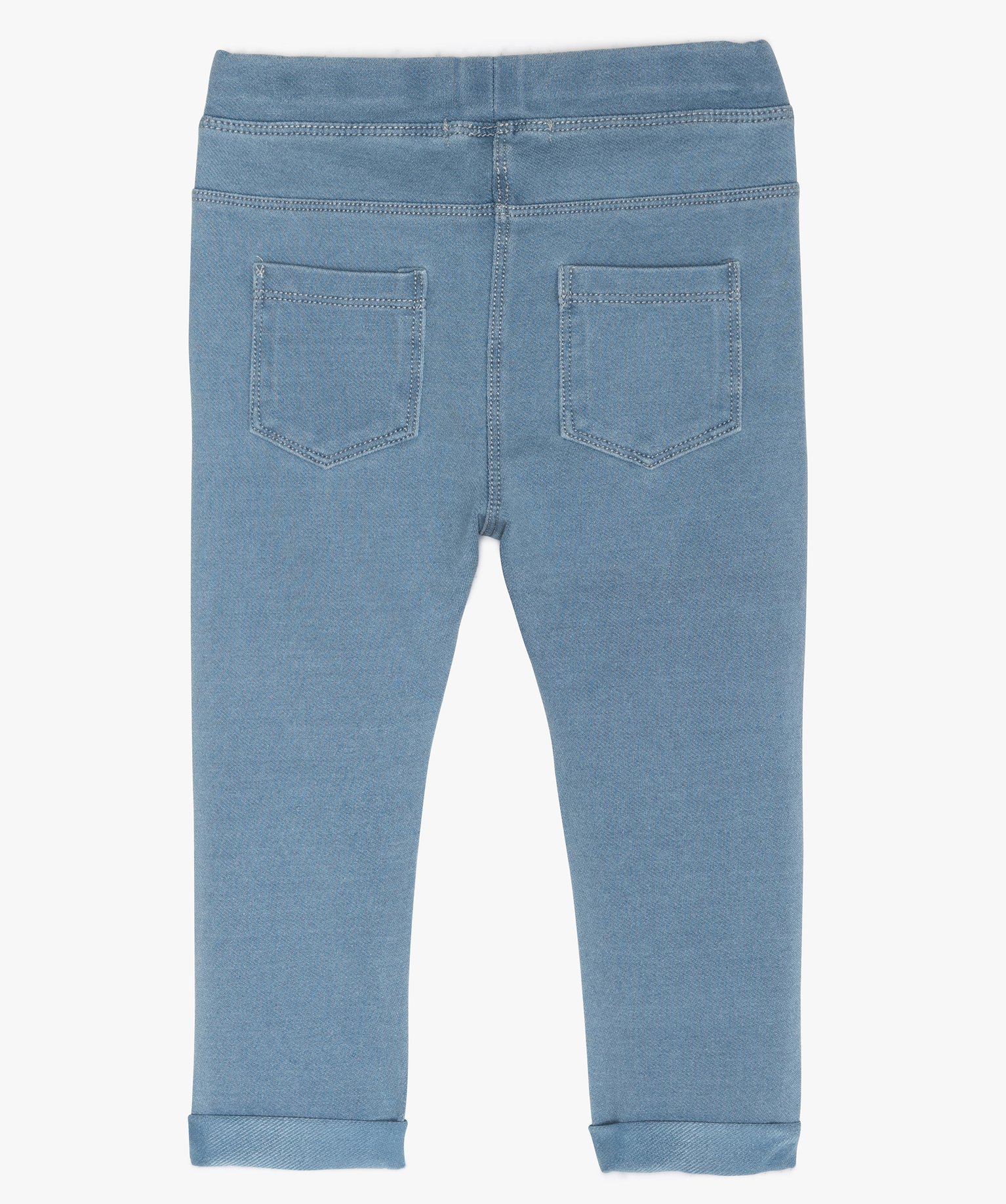 Jegging bébé fille à taille réglable bleach | GEMO