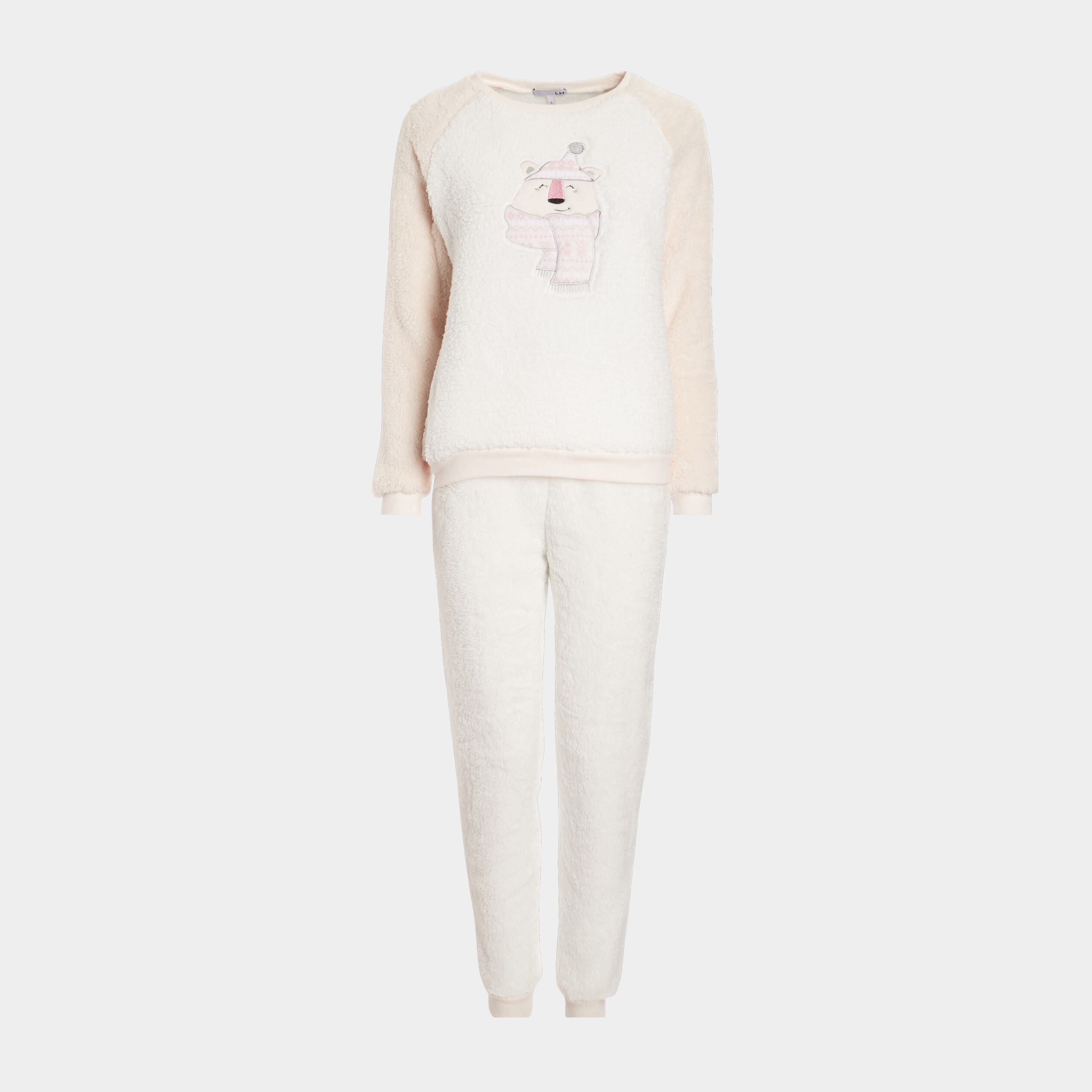 Ensemble pyjama 2 pièces rose clair femme | La Halle