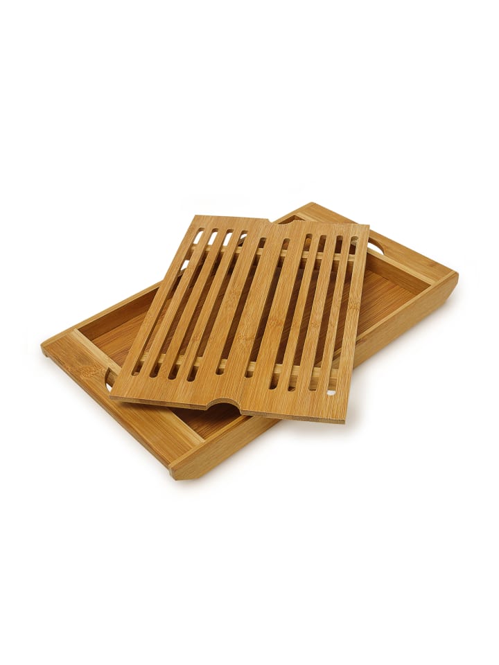 relaxdays Schneidebrett in Natur - (B)37 x (H)3 x (T)21,5 cm günstig kaufen onesize