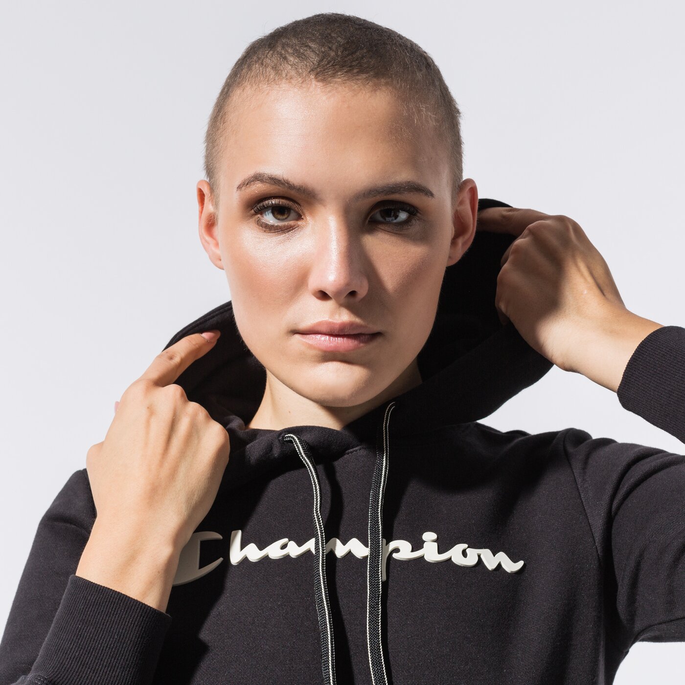 CHAMPION HOODIE HOODED SWEATSHIRT Schwarz