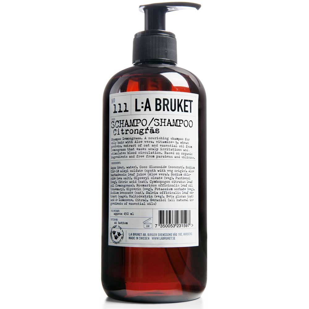 L:A BRUKET No. 111 Shampoo Zitronengras 450 ml