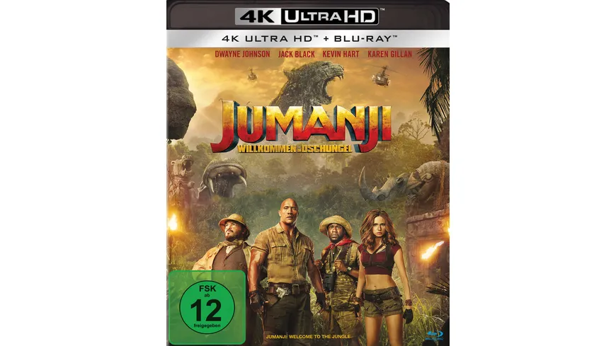 Jumanji - Willkommen im Dschungel  (4K Ultra HD) (+ Blu-ray 2D)