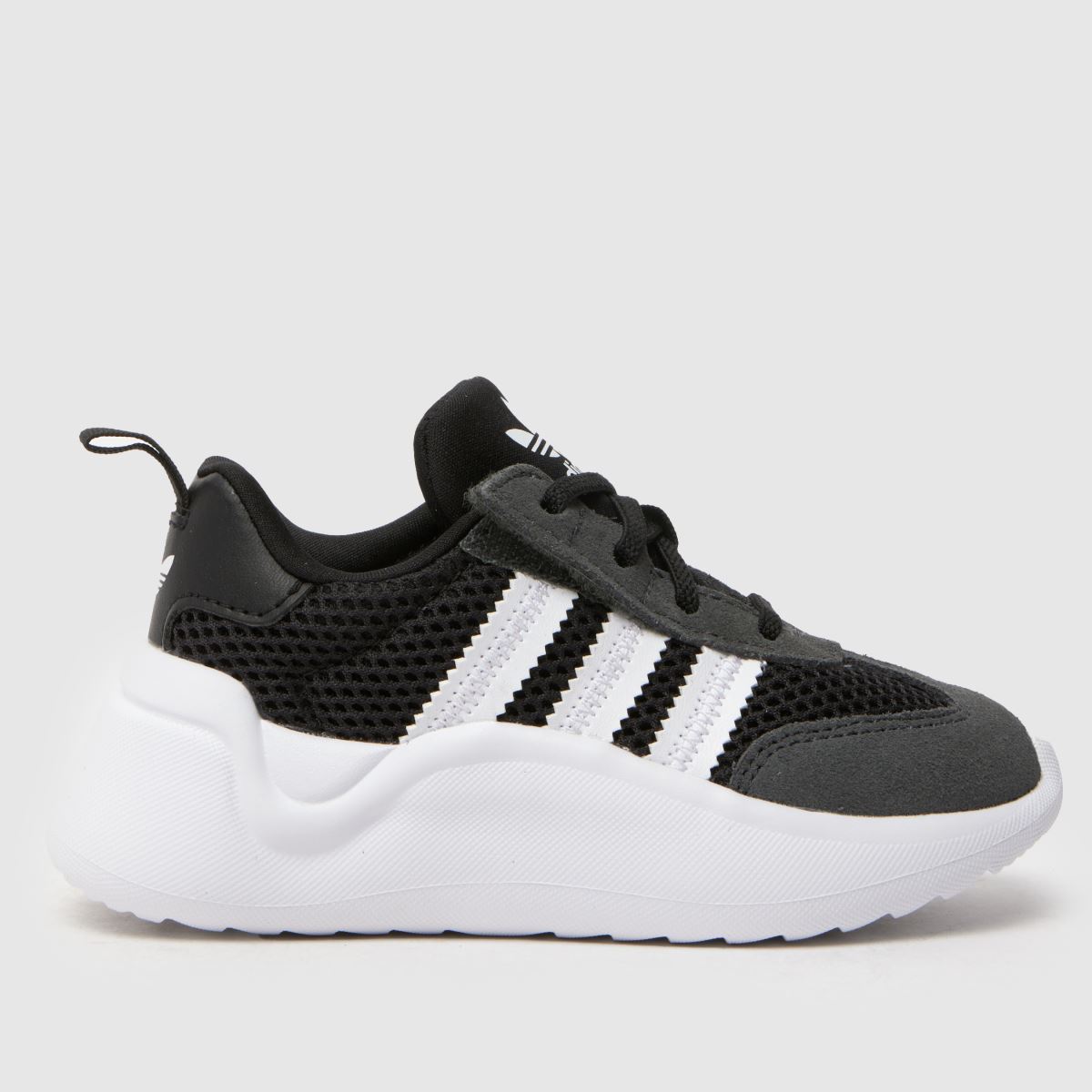 adidas fekete-fehér adifom 70-es évekbeli kisgyermek edzőcipők