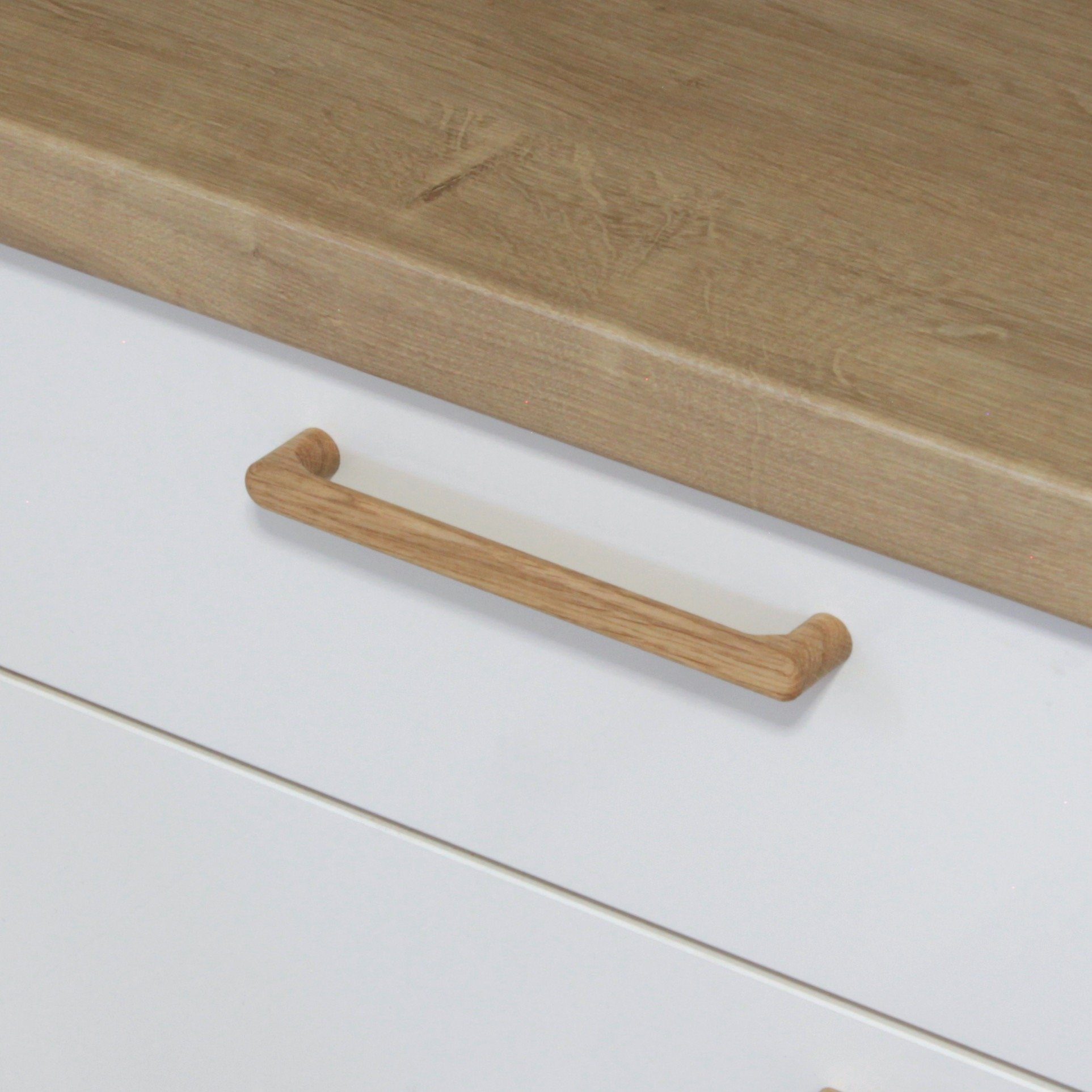 ekengriep Möbelgriff 255, Holzgriff aus Eiche für Küche, IKEA Schrank, Schubladen usw.