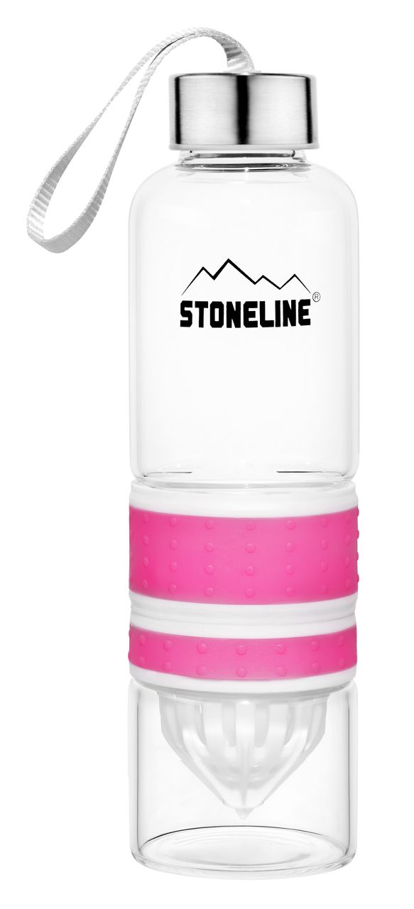 STONELINE® 2 in 1 Trinkflasche mit Saftpresse