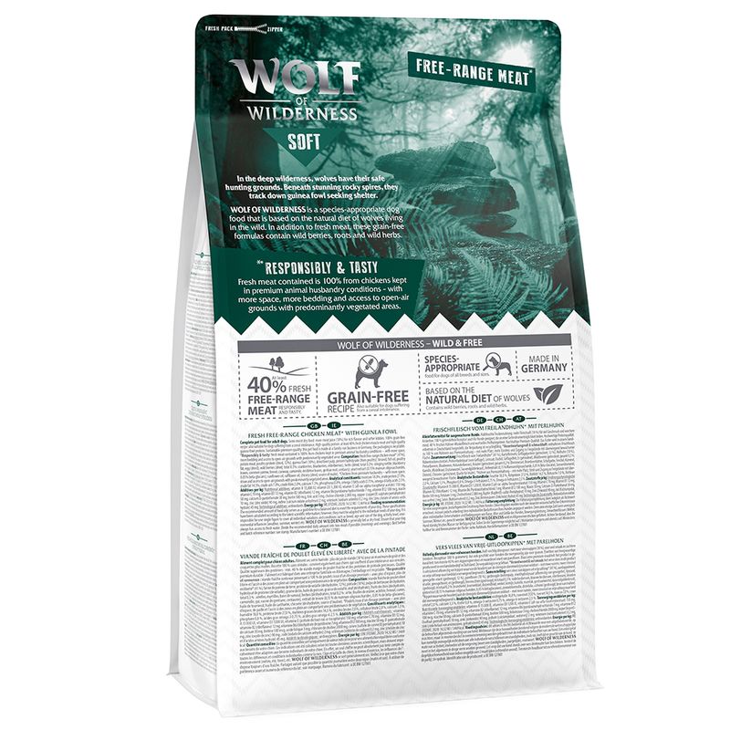 Wolf of Wilderness Soft - Rocky Spires - Freiland-Huhn & Perlhuhn