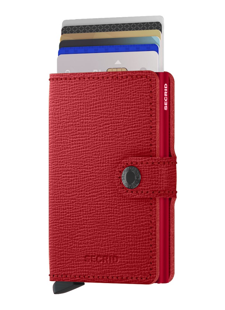 Portafoglio mini Secrid in pelle con porta carte di credito.