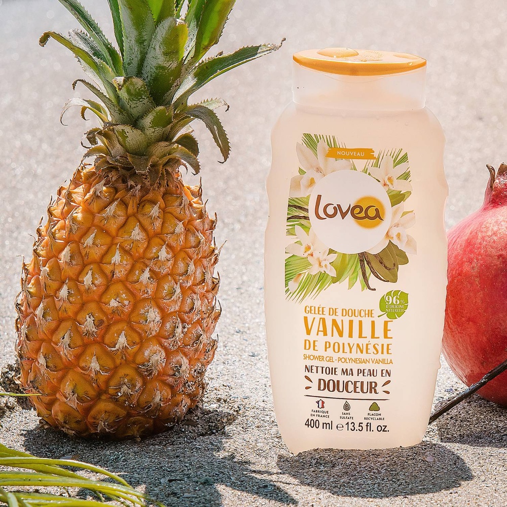 lovea Gelée de Douche Vanille de Polynésie Gelée de Douche