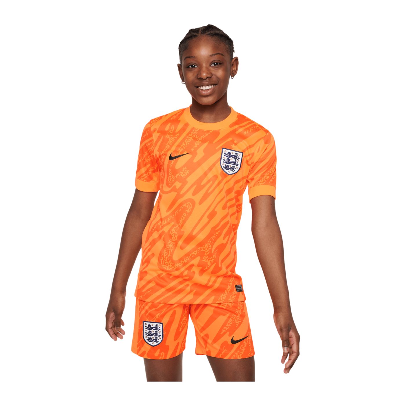 Nike England Torwarttrikot kurzarm EM 2024 Kids Orange F803