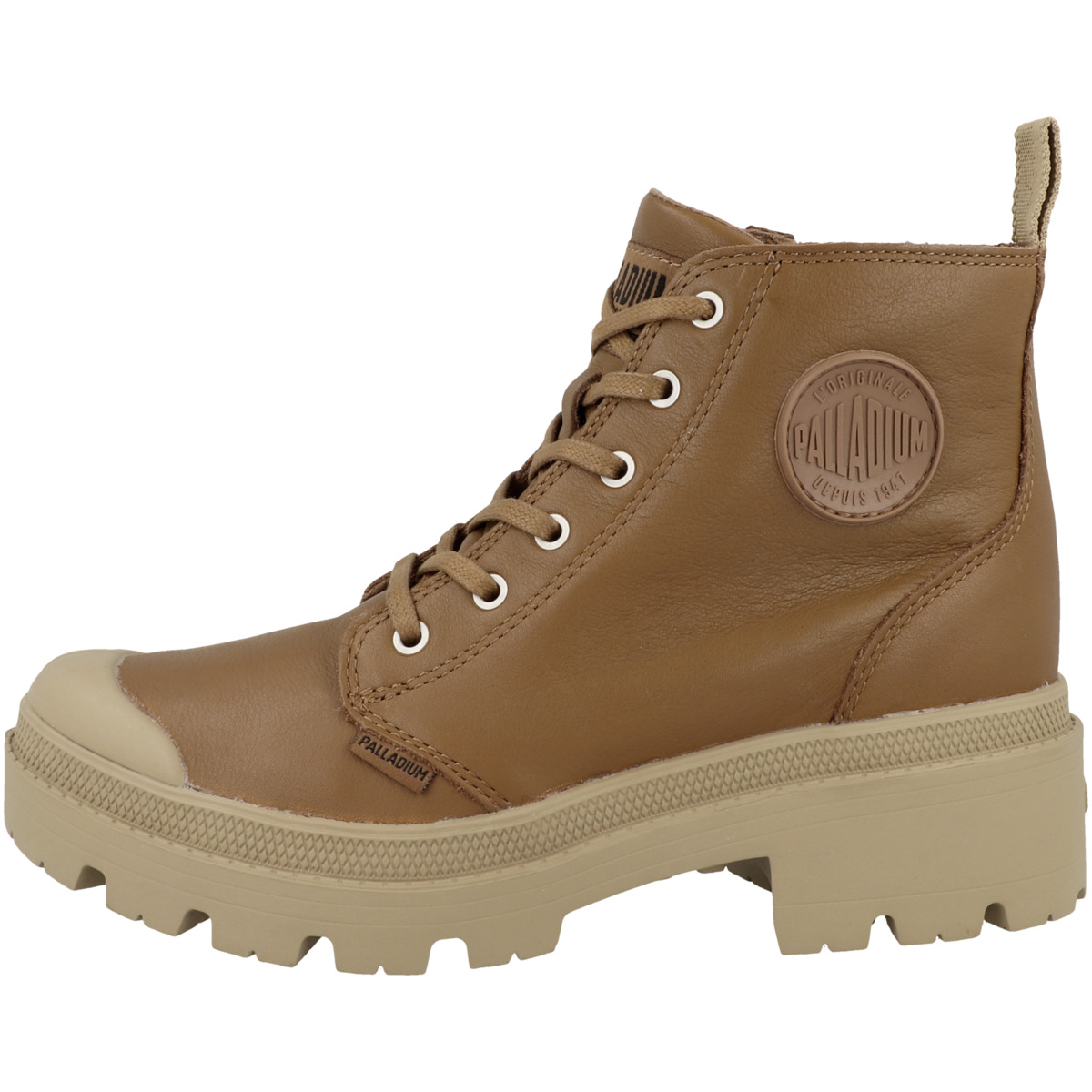 Palladium Pallabase Leather Schnürboots hellbraun