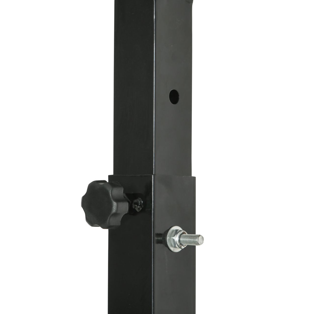 HOMCOM Basketballständer mit Rädern rollbar 260-310 cm höhenverstellbar Basketballkorb mit Ständer geeignet für den Außen- und Innenbereich Stahl Kunststoff Schwarz